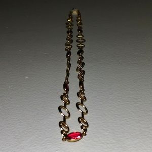 Vintage Necklace Multicolor Crystal